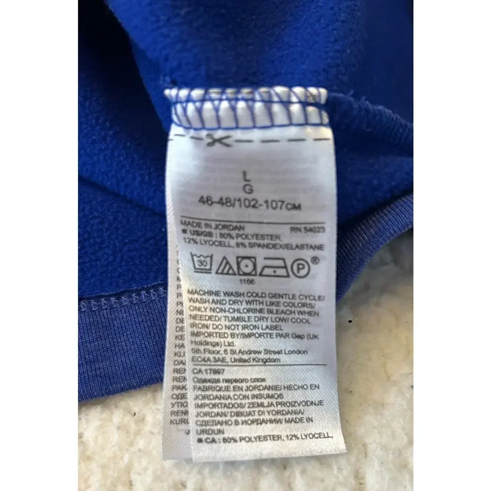 Banana Republic Polartec 1/4 Zip Pullover Men's Fleece Blue Long Sleeve Size L